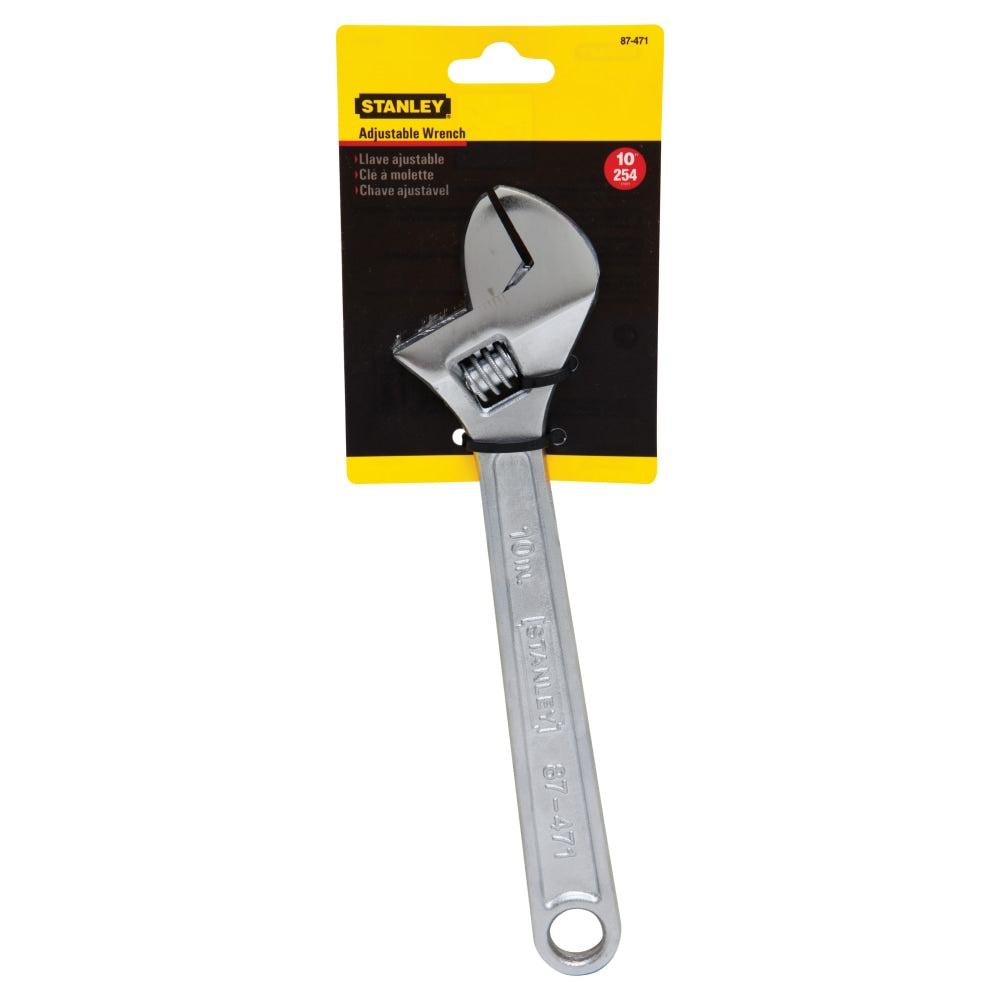 Stanley Tools Adjustable Wrench, 10in Tool Length