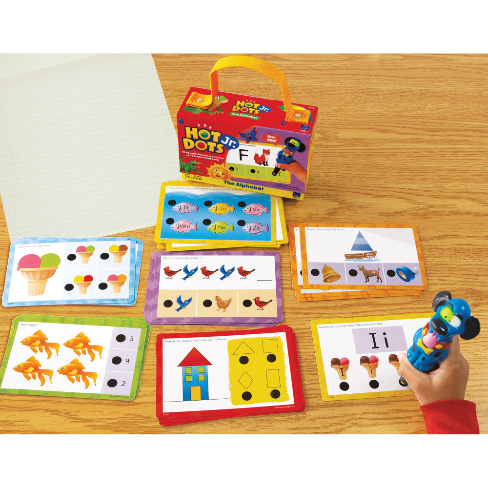 Educational Insights Hot Dots Jr. The Alphabet Card Set, Pre-K - Grade 2