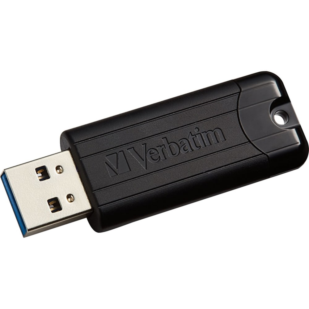 Verbatim Microban 32GB PinStripe USB 3.2 Flash Drive Business Pack - 32 GB - USB 3.2 (Gen 1) Type A - Black - Lifetime Warranty - 10 / Pack