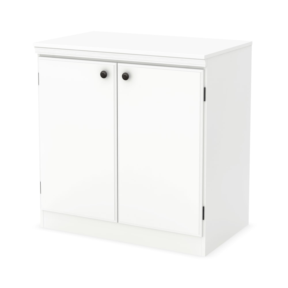 South Shore Morgan 2-Door Storage Cabinet, Pure White