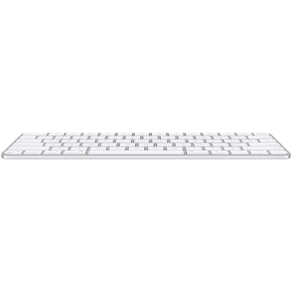 Apple Magic Keyboard with Touch ID for Mac models with Apple silicon - US English - Wireless Connectivity - Bluetooth - Lightning Interface - English (US) - QWERTY Layout - MacBook Air, MacBook Pro, iMac, Mac mini - Mac - White, Silver