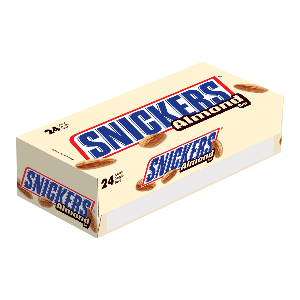 Snickers Almond Bar, 1.76 Oz, Box Of 24