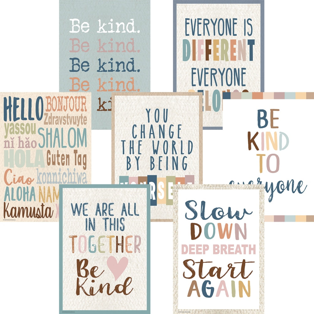 Teacher Created Resources Everyone Is Welcome Posters, 13-3/8in x 19in, Set Of 7 Posters