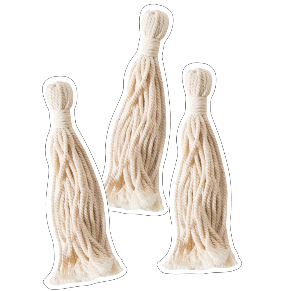 Carson Dellosa Education Cut-Outs, Schoolgirl Style Simply Boho Tassels, 36 Cut-Outs Per Pack, Set Of 3 Packs