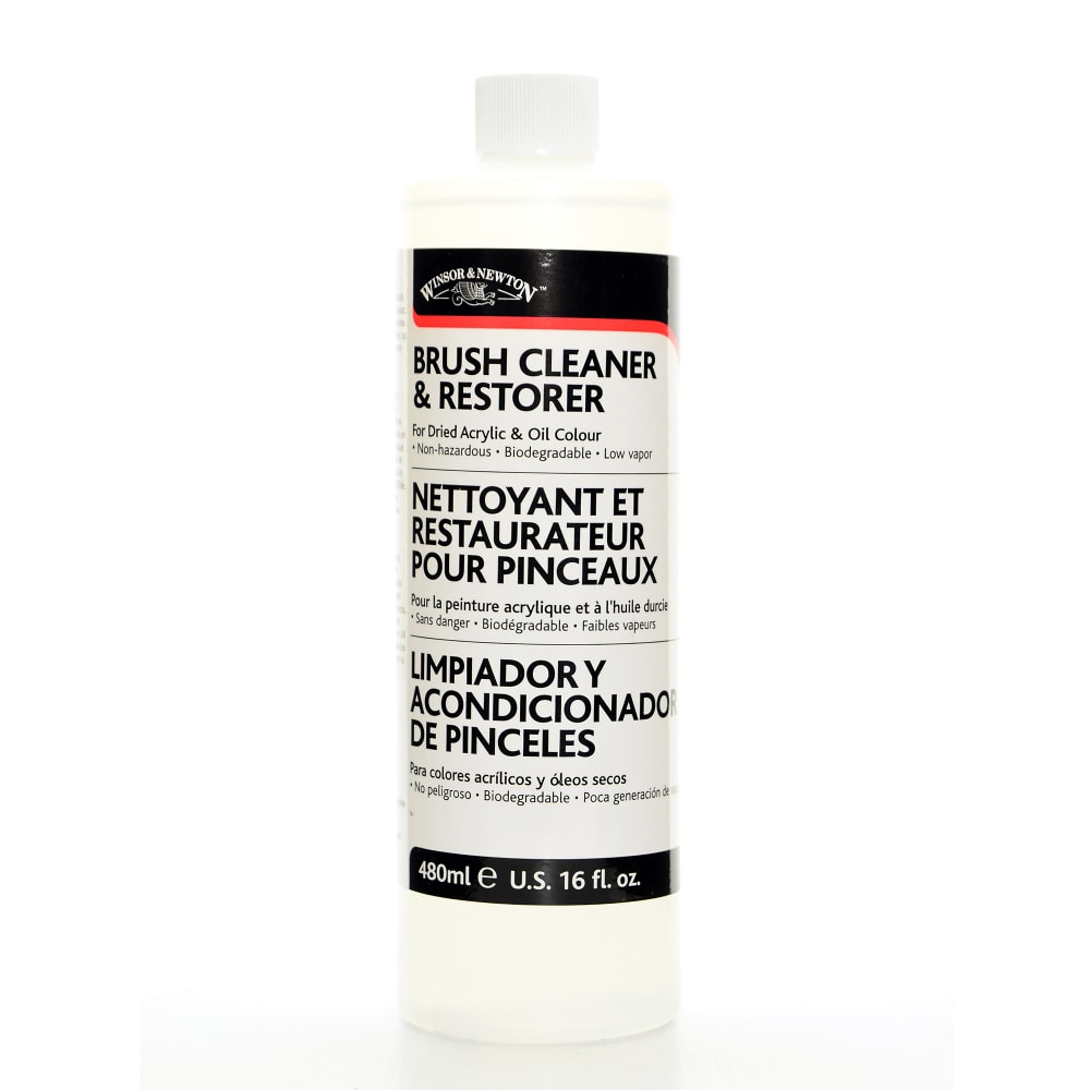 Winsor & Newton Brush Cleaner And Restorer, 474 mL