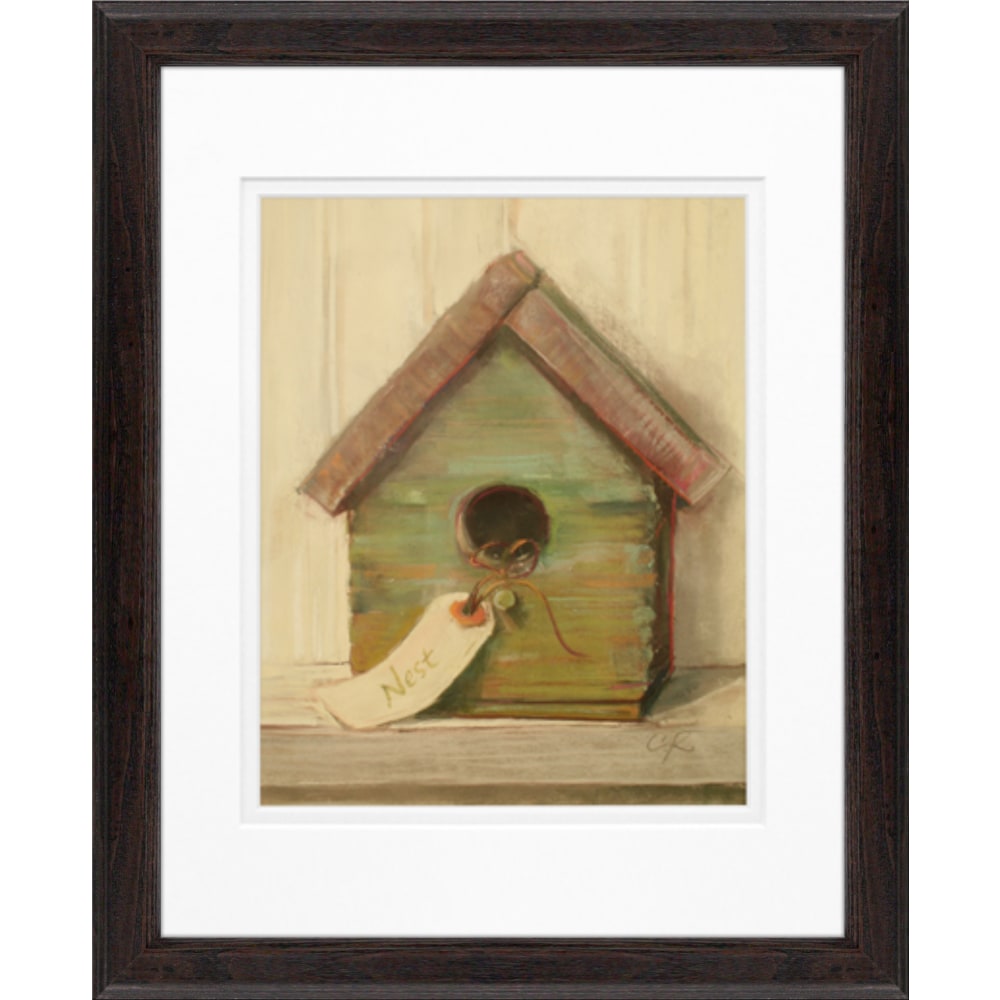 Timeless Frames Supreme Espresso-Framed Traditional Artwork, 11in x 14in, Birdhouse