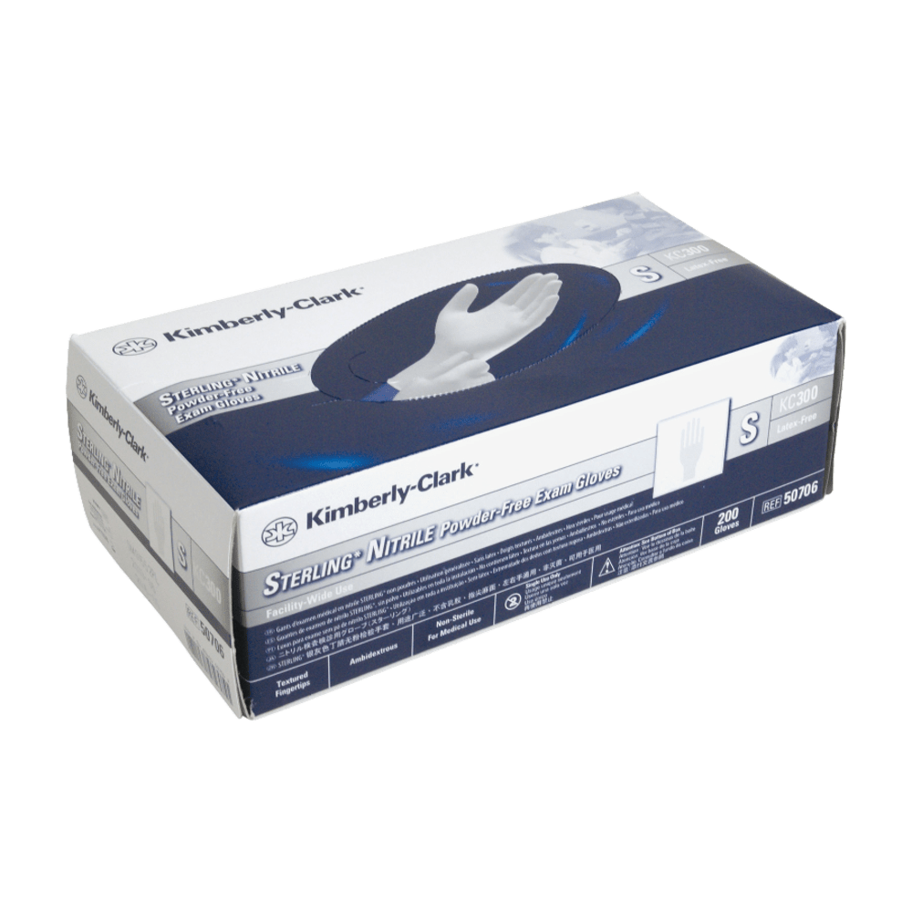 Kimberly-Clark Sterling Exam Gloves, Small, Light Gray, Box Of 200