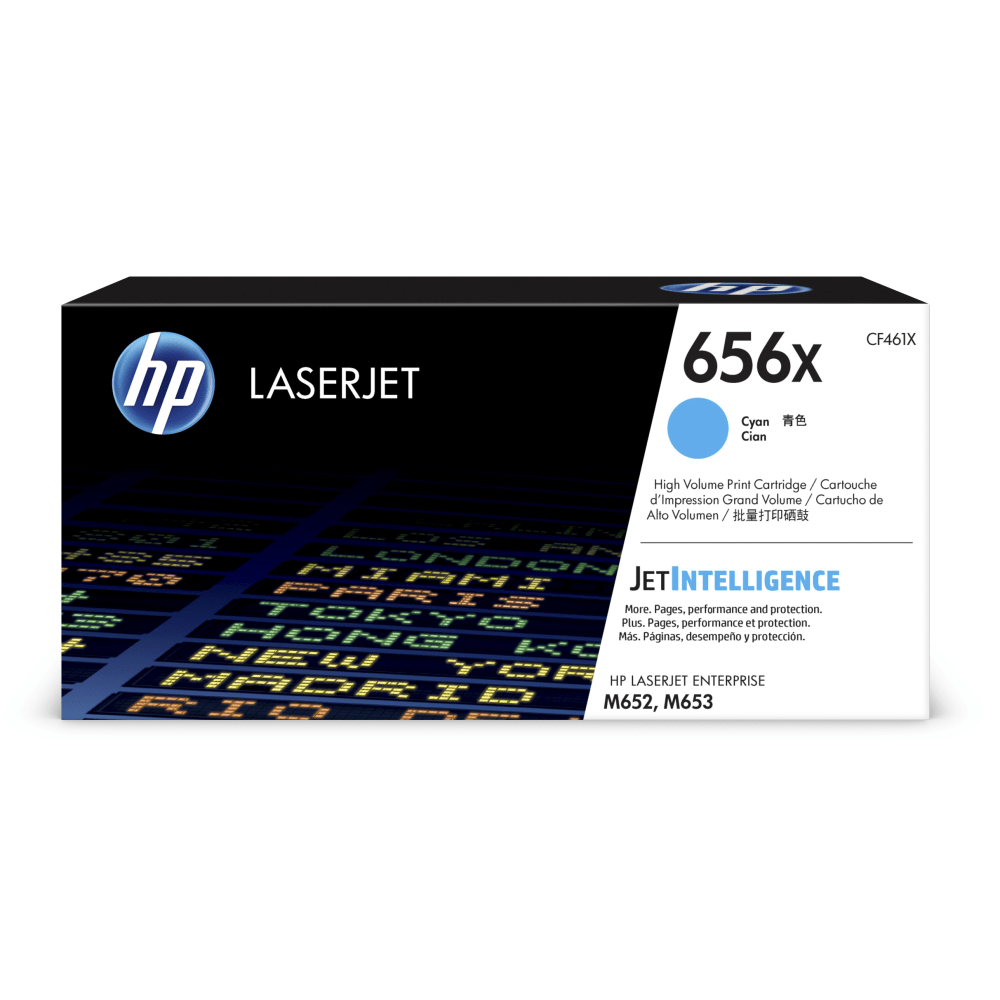 HP 656X Cyan High Yield Toner Cartridge, CF461X