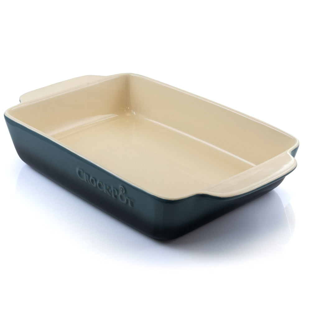 Crock-Pot Artisan Stoneware Bake Pan, 5.6 Quart, Blue