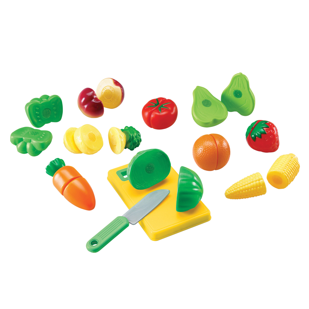 Learning Resources Pretend & Play Sliceable Fruits And Veggies, Pre-K To Grade 3