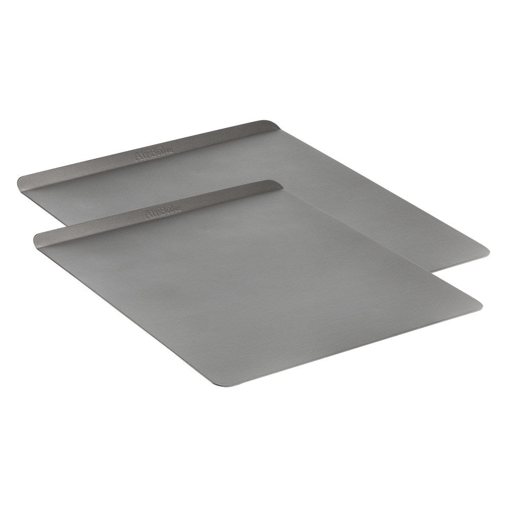 T-Fal Airbake Non-Stick Cookie Sheets, Gray, Pack Of 2 Sheets