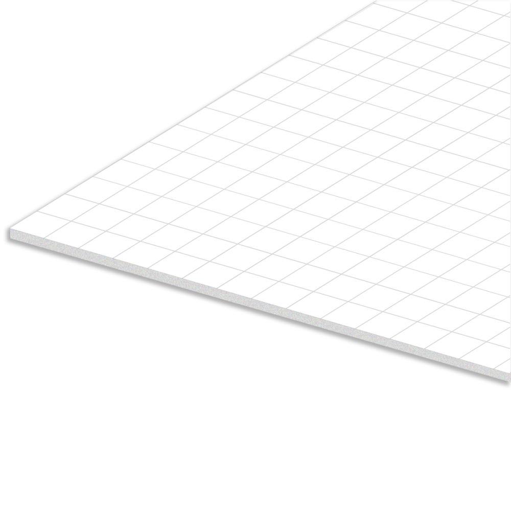 Office Depot Brand Vanishing Grid Presentation Tri-Fold Foam Board, 22in x 28in, White