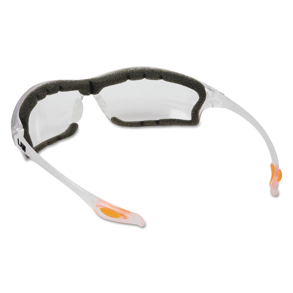 Crews LAW Protective Duramass Anti-Fog Eyewear, Clear Frame, Clear Lens, Pack Of 12