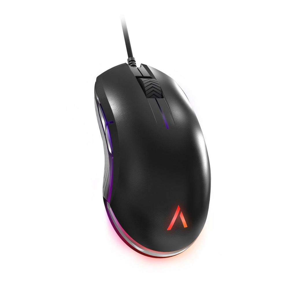 Azio ATOM Ambidextrous RGB Gaming Mouse, Black, GM-ATOM-01