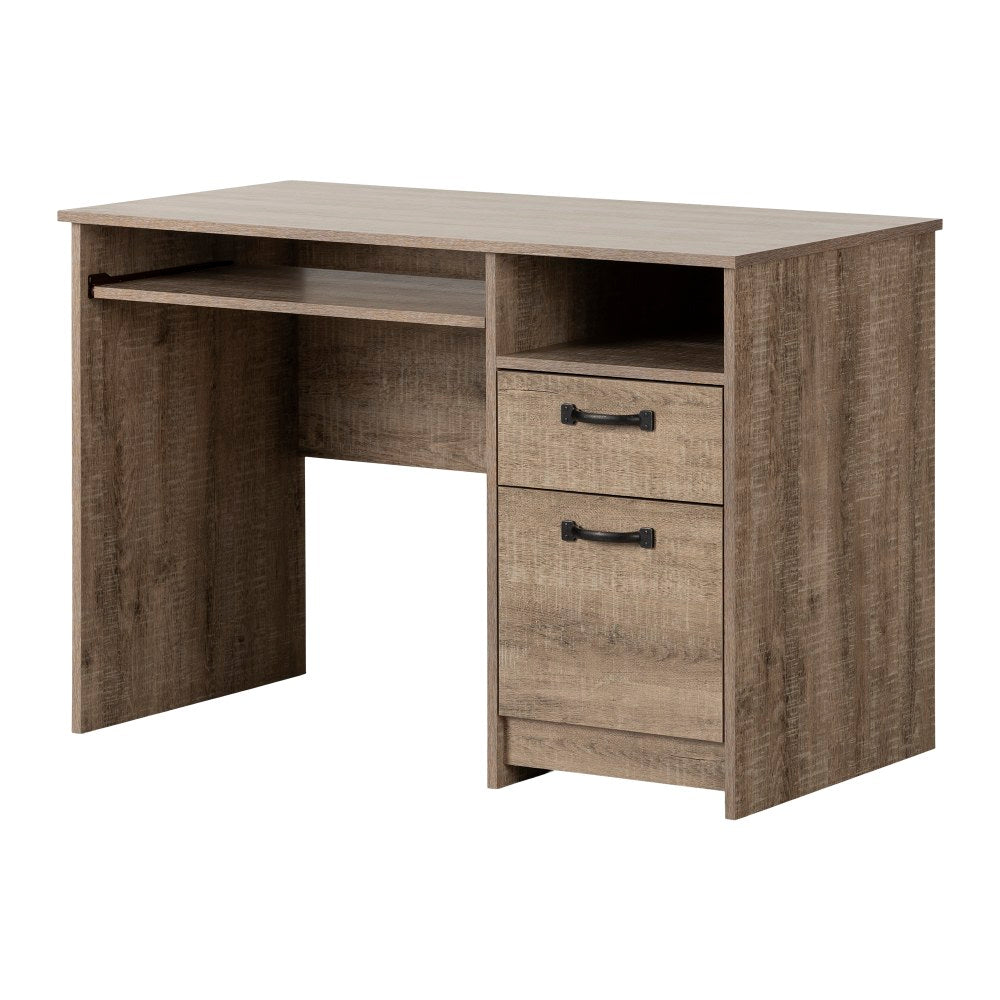 South Shore Tassio 45inW Computer Desk, Weathered Oak