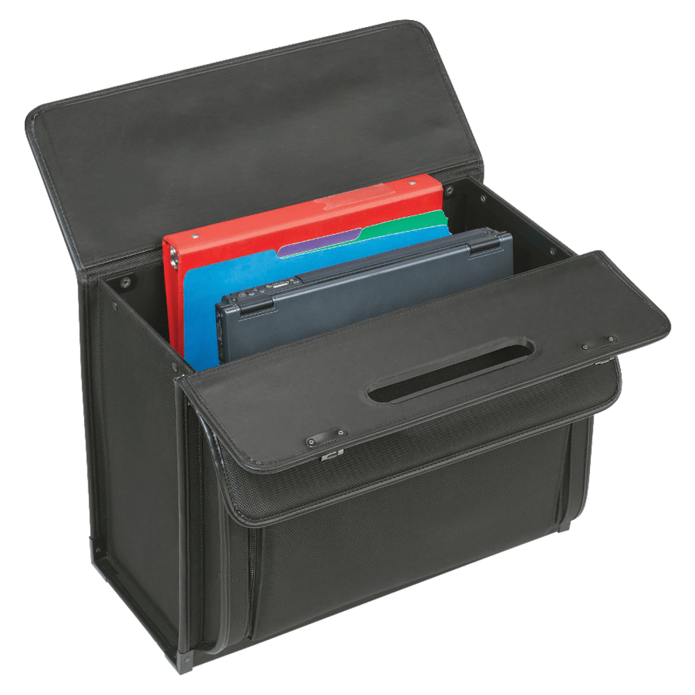 Solo New York Rolling Laptop Computer Catalog Case, 13.8in x 18in x 8.3in, Black