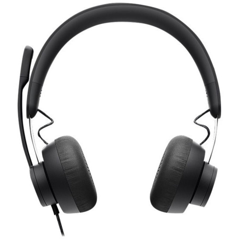 Logitech Zone Headset - Stereo - USB Type C - Wired - 32 Ohm - 20 Hz - 16 kHz - Over-the-head - Binaural - Circumaural - 6.23 ft Cable - Uni-directional, Omni-directional Microphone