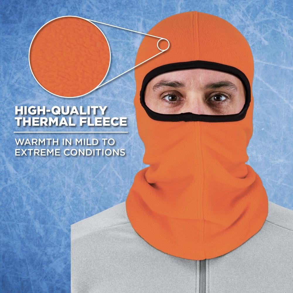 Ergodyne N-Ferno 6821 Balaclava Face Mask, Orange