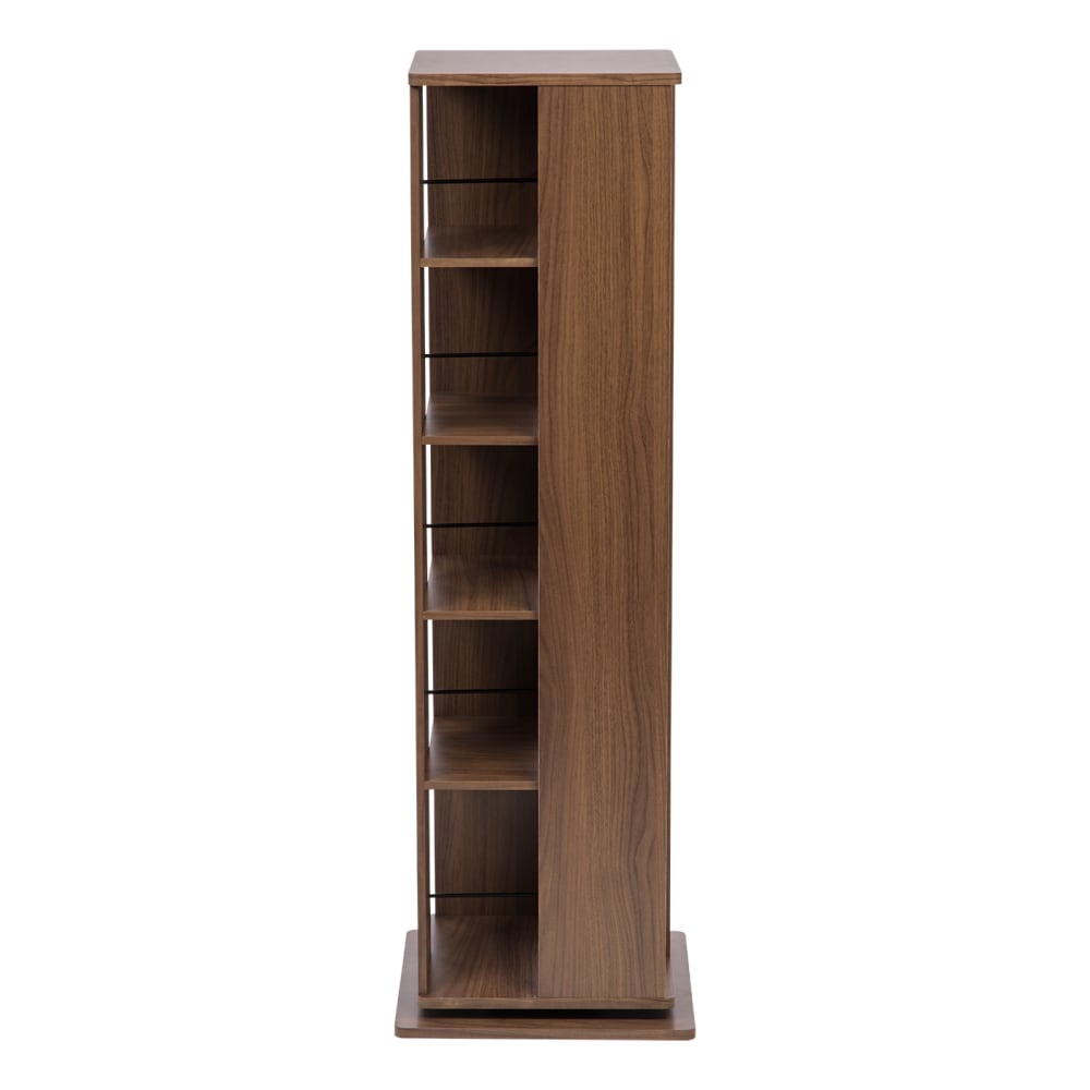 IRIS 54-3/4inH 5-Tier Revolving Bookshelf, Brown