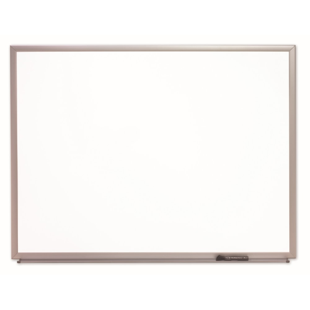 SKILCRAFT Magnetic Dry-Erase Whiteboard, 36in x 48in, Aluminum Frame With Silver Finish (AbilityOne 7110 01 651 1299)