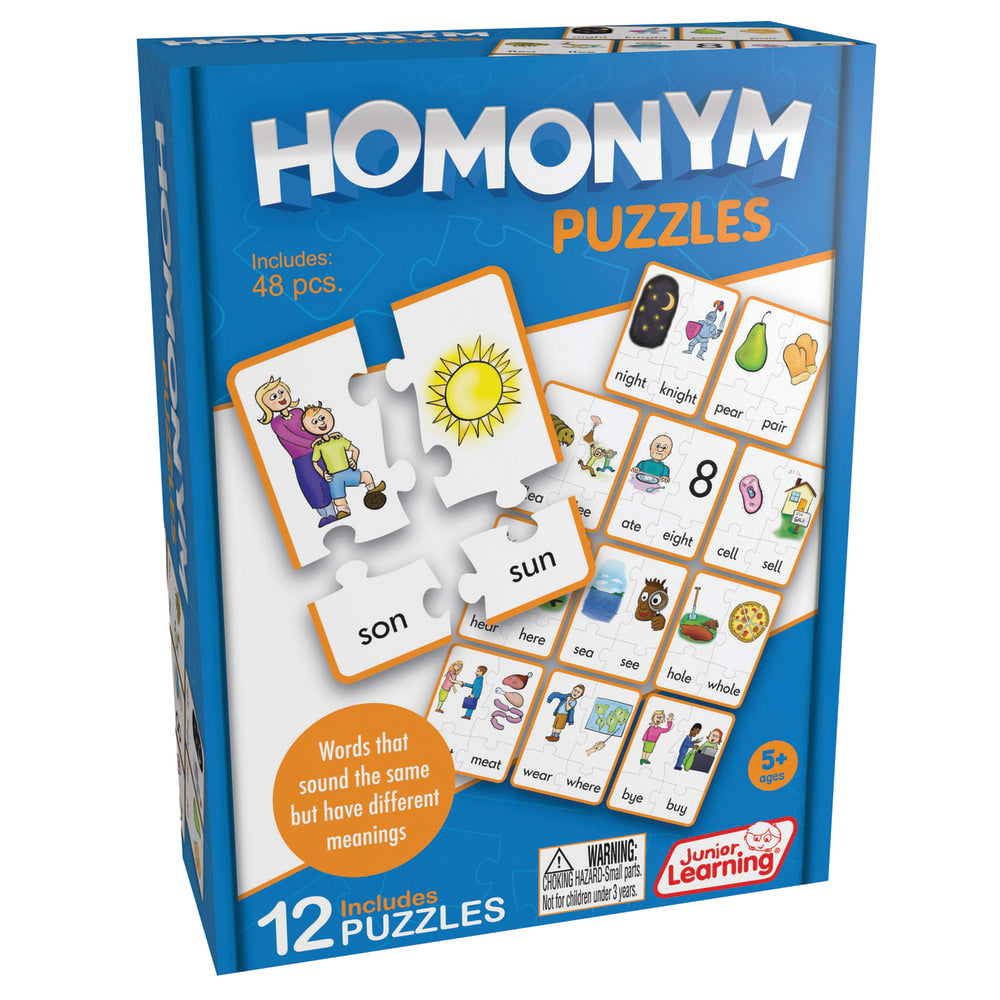 Junior Learning Homonym Puzzles