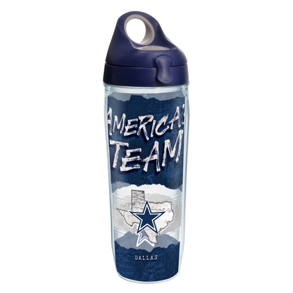 Tervis NFL Statement Water Bottle With Lid, 24 Oz, Dallas Cowboys