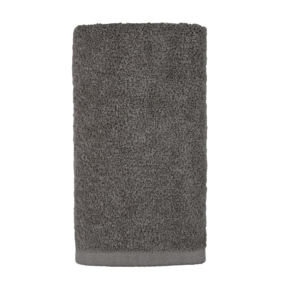 1888 Mills Millennium Hand Towels, 16in x 28in, Charcoal, Set Of 72 Towels