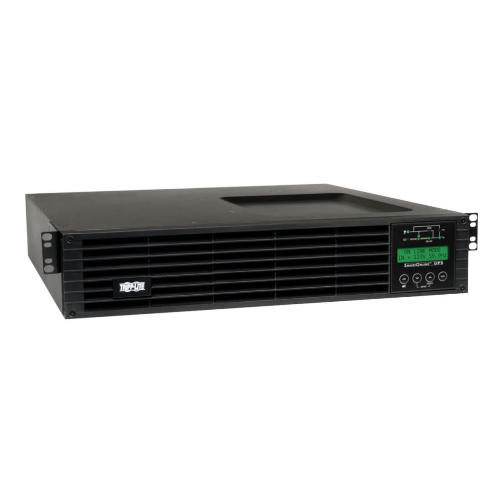 Tripp Lite UPS Smart Online 2000VA 1800W Extended Run 7Out LCD USB DB9 2URM - UPS (rack-mountable) - AC 100/110/115/120/127 V - 1.8 kW - 2000 VA - 1-phase - RS-232, USB - output connectors: 7 - 2U - 19in