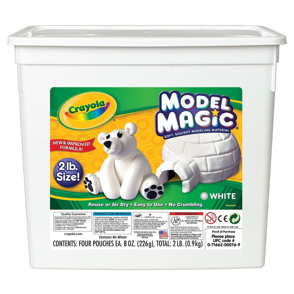 Crayola Model Magic, 2 Lb, Bucket Of White