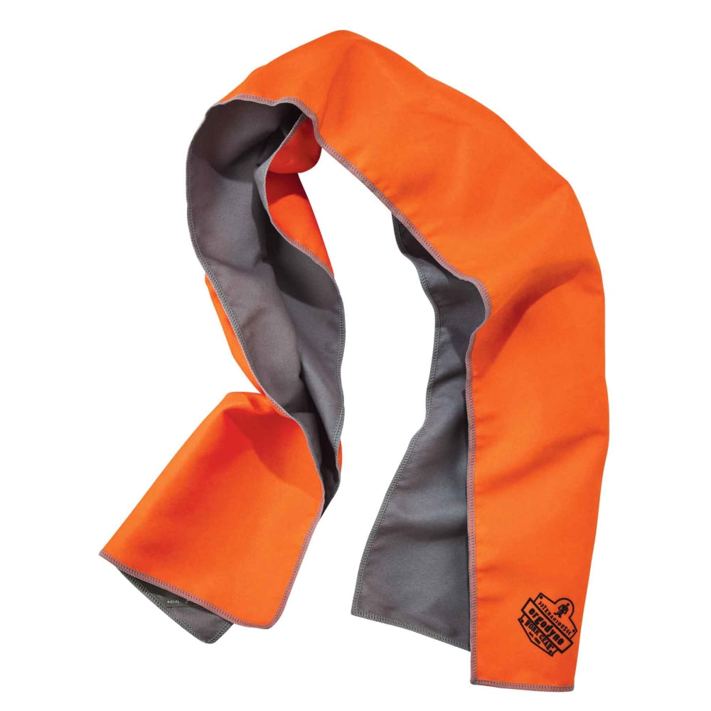 Ergodyne Chill-Its 6602MF Evaporative Microfiber Cooling Towel, Orange