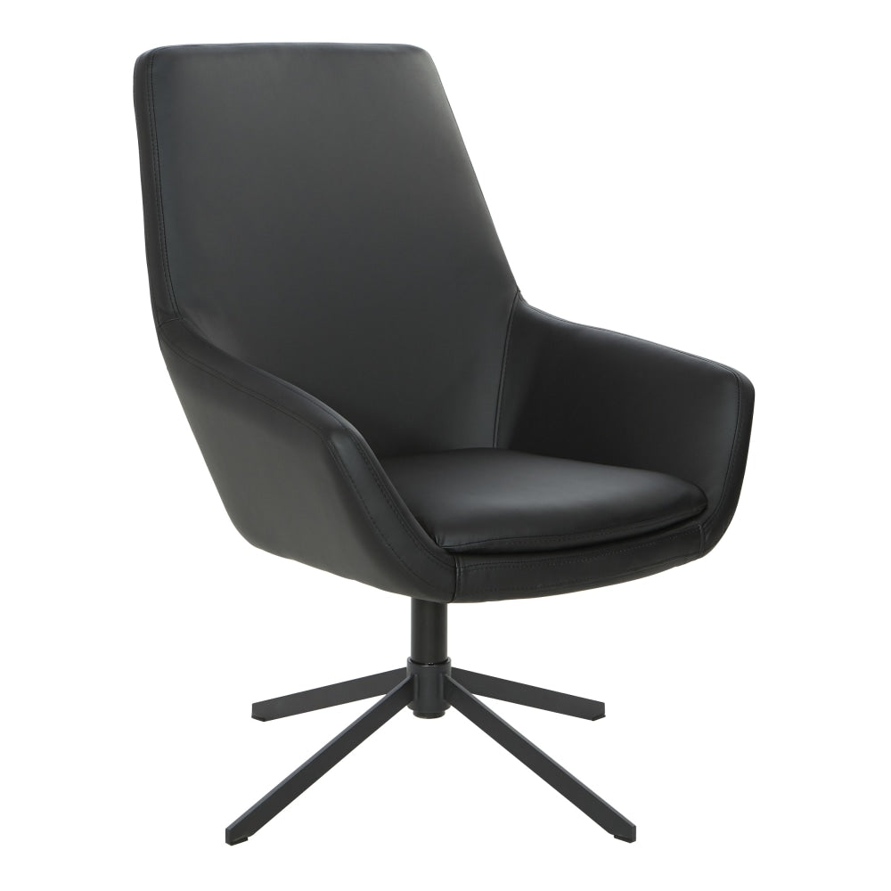 Office Star Modern Scoop Design Chair, Black