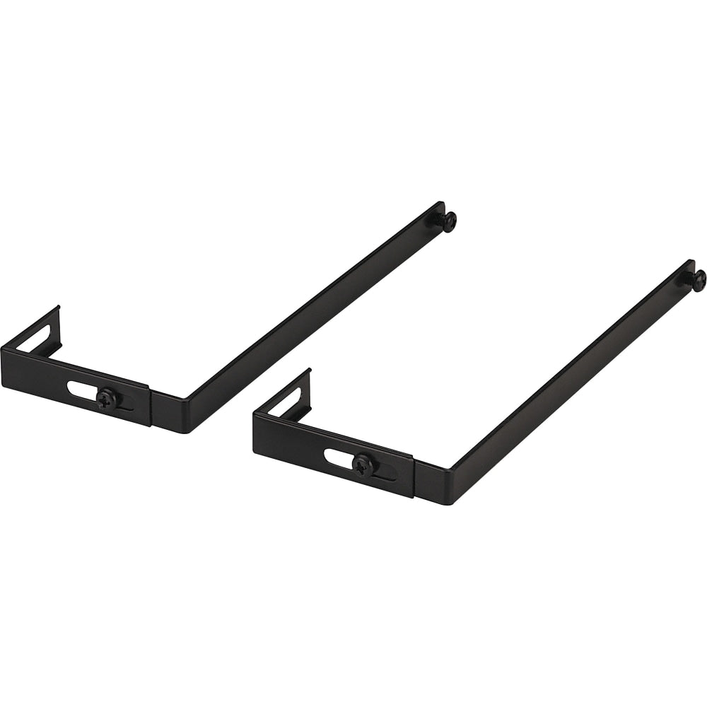 OIC Adjustable Partition Hangers, Black, Pack Of 2