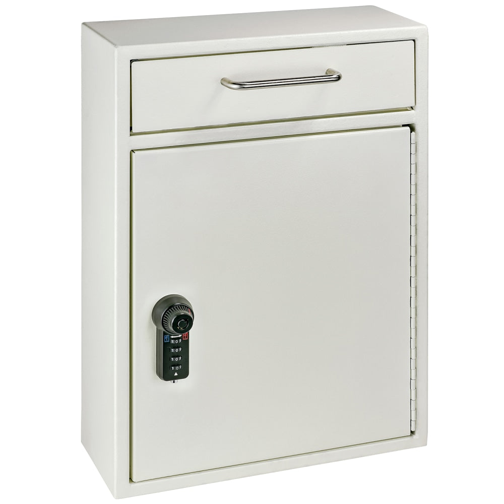 Mail Boss Key Boss Locking Combo Cabinet, 16-1/4inH x 11-1/4inW x 4-3/4inD, White