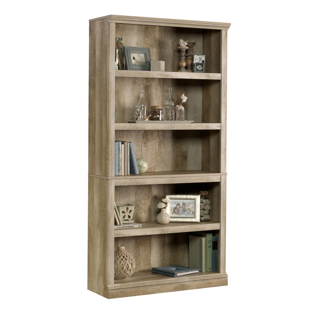 Sauder Select 70inH 5-Shelf Bookcase, Lintel Oak