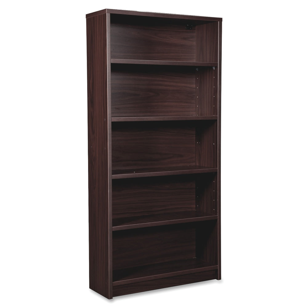 Lorell Prominence 2.0 60inH 5-Shelf Bookcase, Espresso