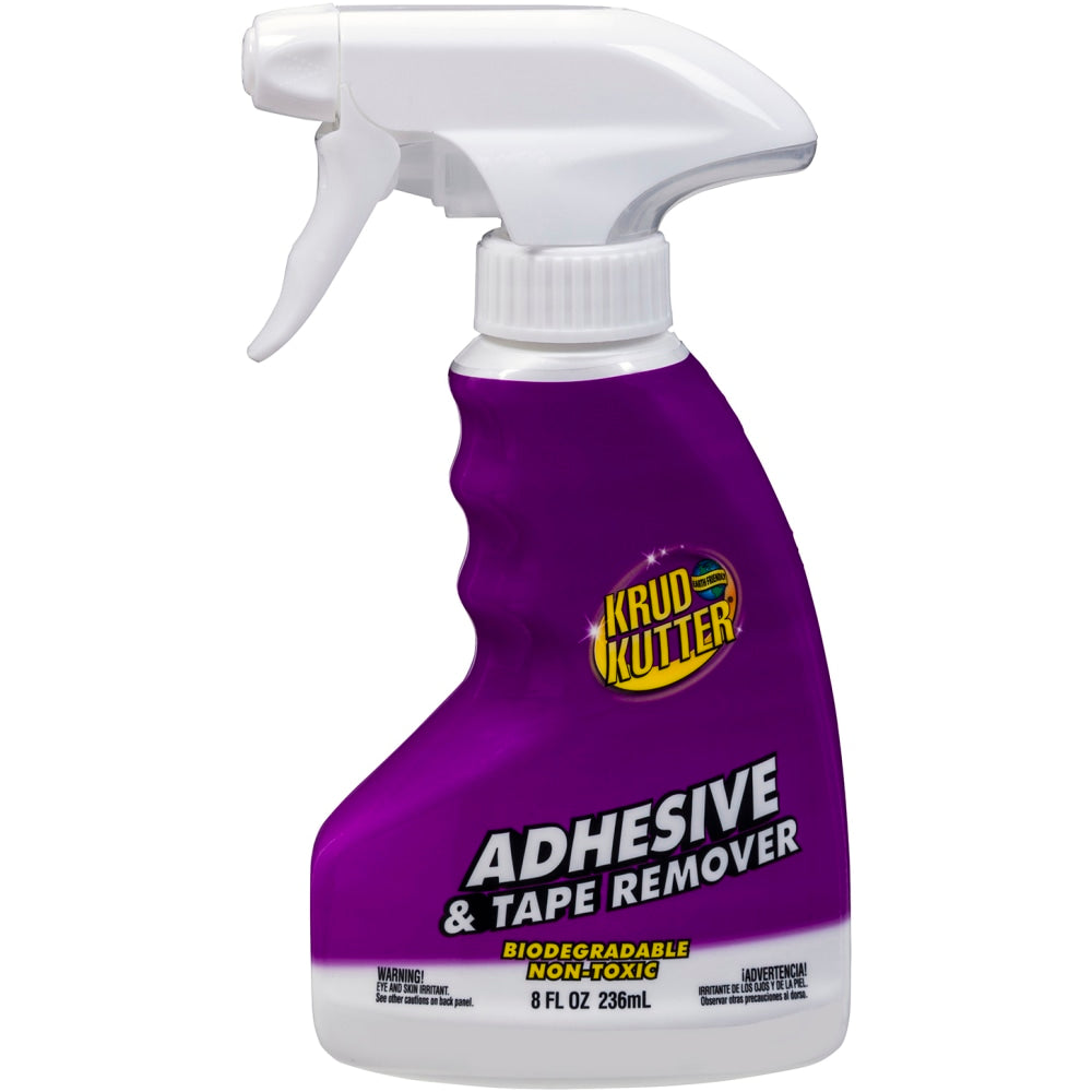 Krud Kutter Pro Adhesive & Tape Remover Spray, 8 Oz, Pack Of 6 Bottles