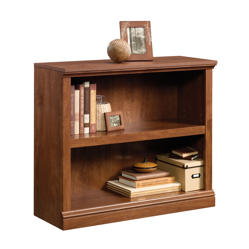 Sauder Select 29 15/16inH 2-Shelf Transitional Bookcase, Oak/Light Finish, Standard Delivery