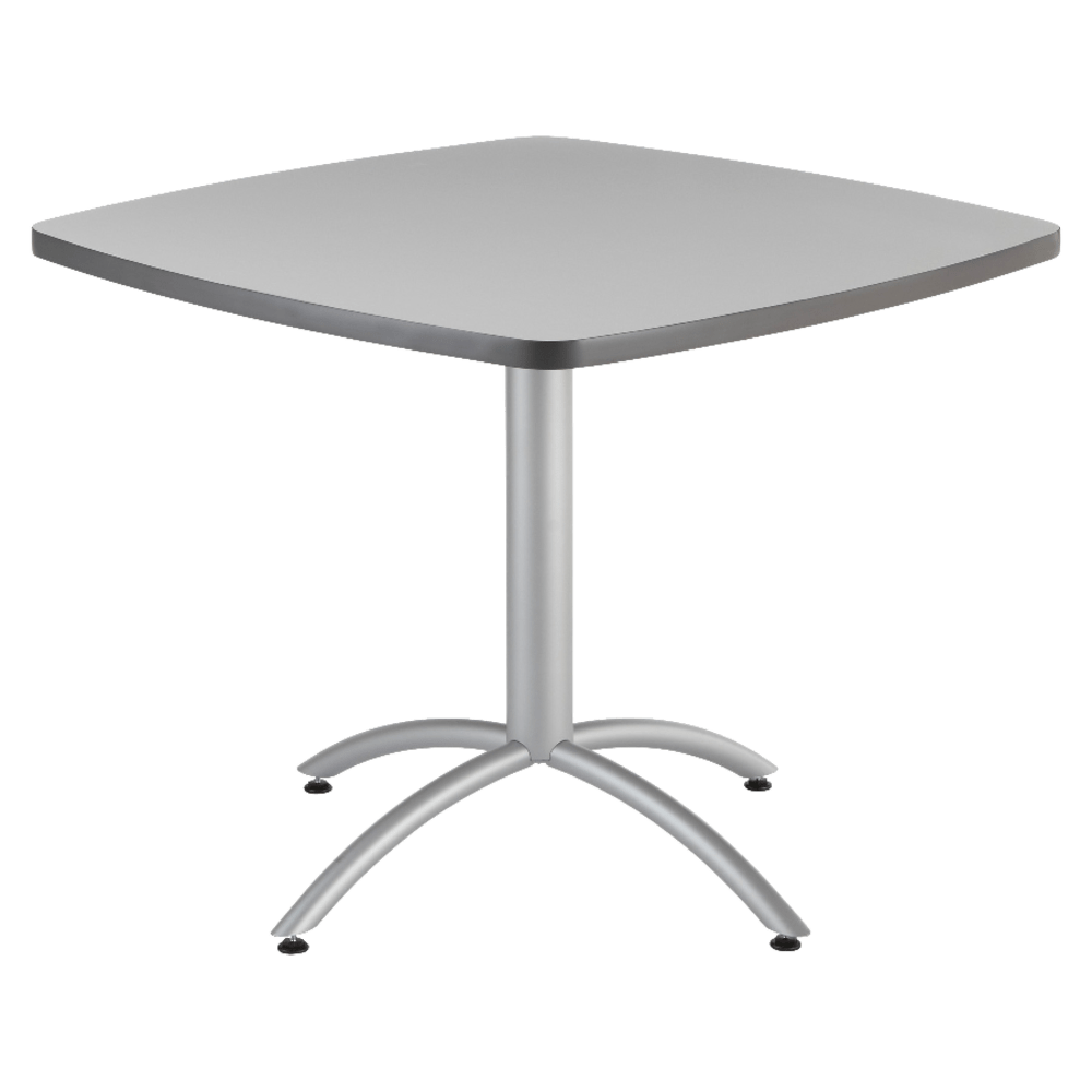 Iceberg CafeWorks Cafe Table, Square, 30inH x 36inW, Gray