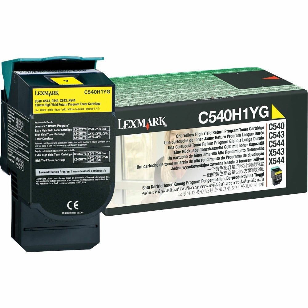 Lexmark C540H1YG Yellow Return Program Toner Cartridge