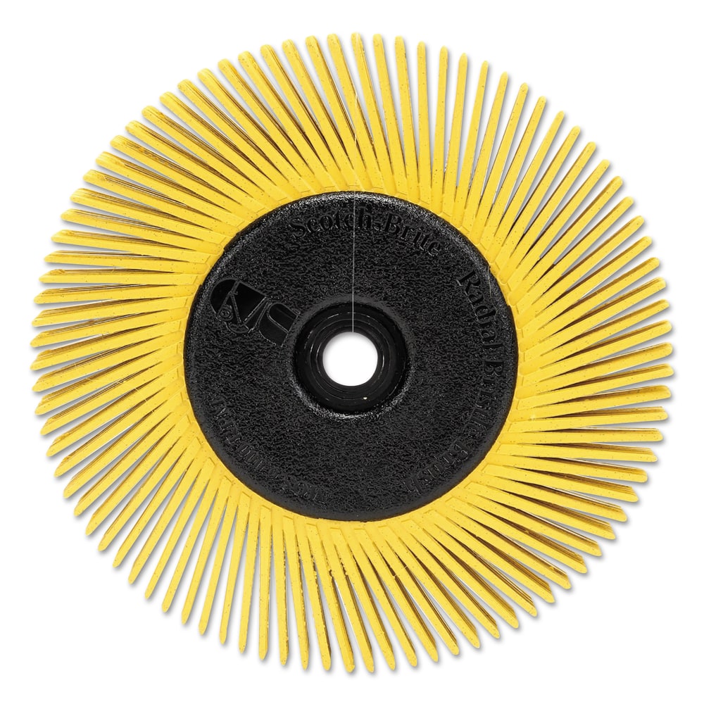 3M 80-Grit Radial Bristle Brush, 6in x 12in