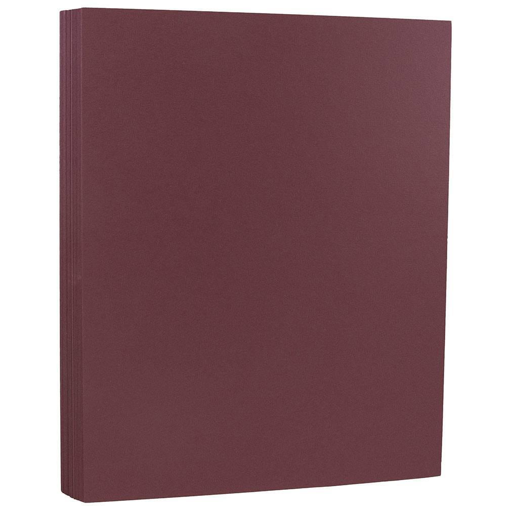 JAM Paper Color Multi-Use Printer & Copy Paper, Burgundy, Letter (8.5in x 11in), 50 Sheets Per Pack, 28 Lb