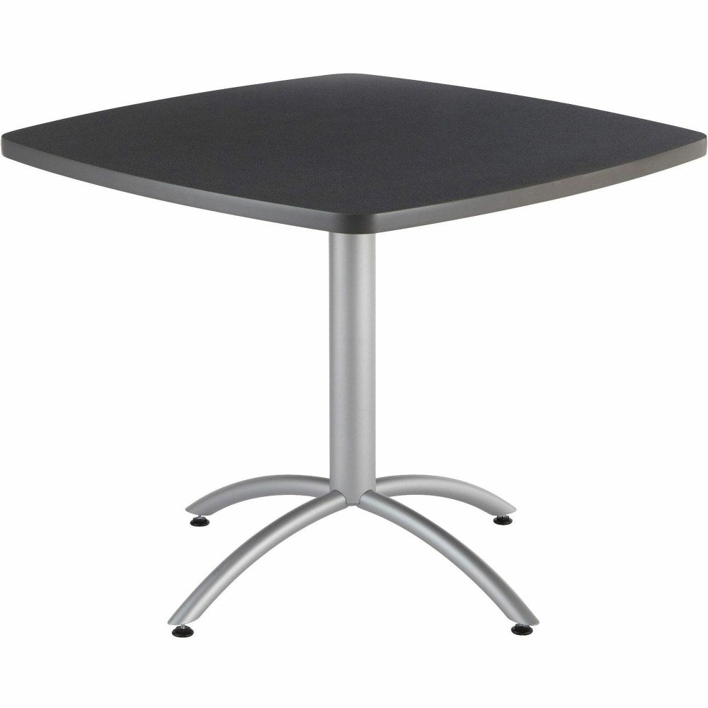 Iceberg CafeWorks Cafe Table, Square, 30inH x 36inW, Graphite