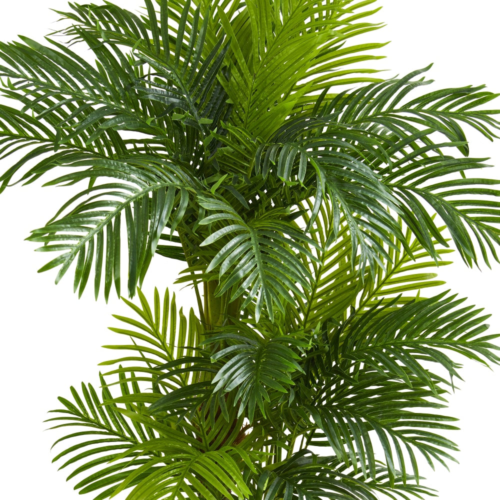 Nearly Natural Hawaii Palm 72inH Artificial Tree With Pot, 72inH x 20inW x 20inD, Green