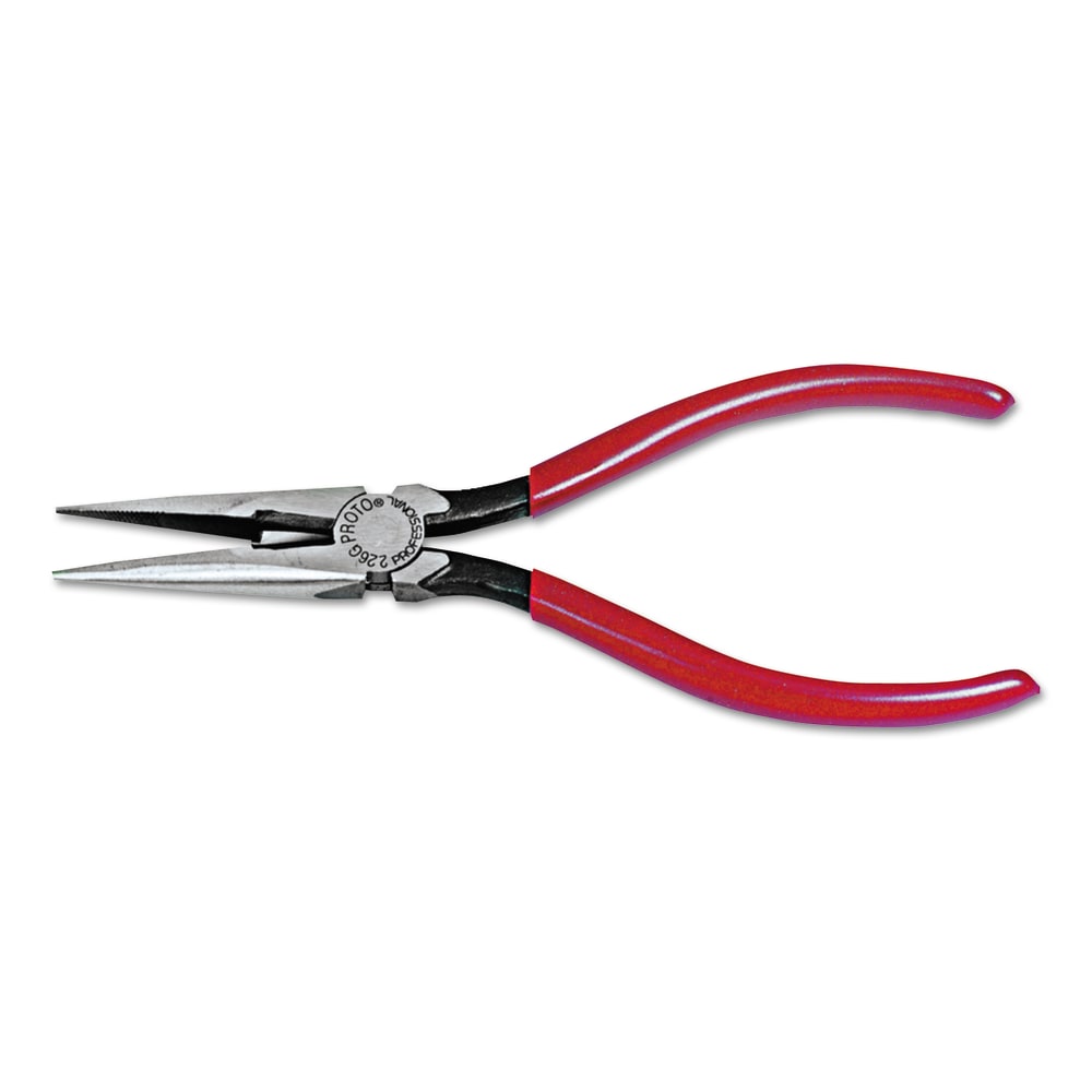 Ergonomics Side Cutting Needle Nose Pliers, Forged Alloy Steel, 6 5/8 in