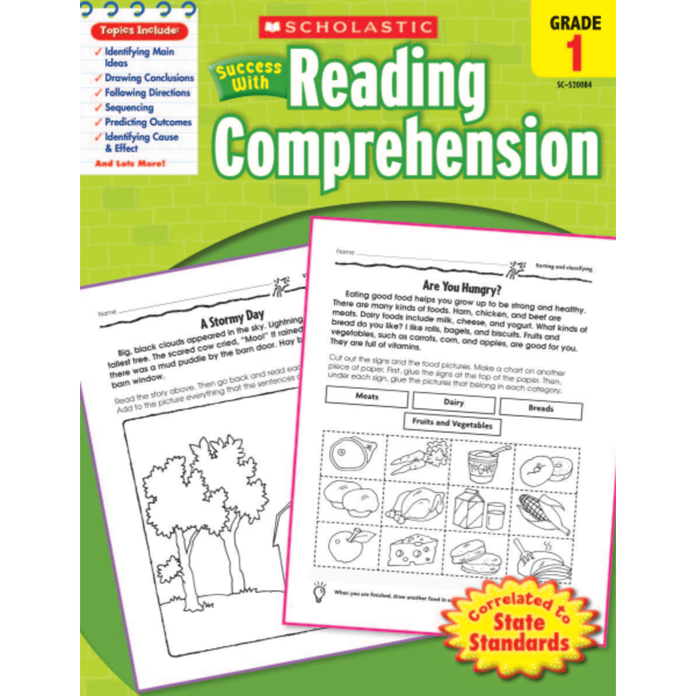 Scholastic Success With: Reading Comprehension Workbook, Grade 1