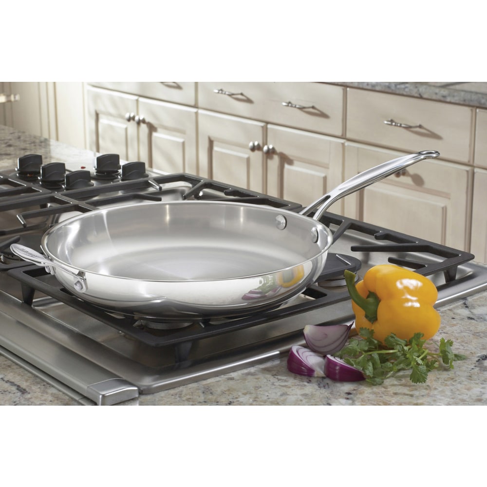 Cuisinart 722-30H Chefs Classic 12in Open Skillet, Silver