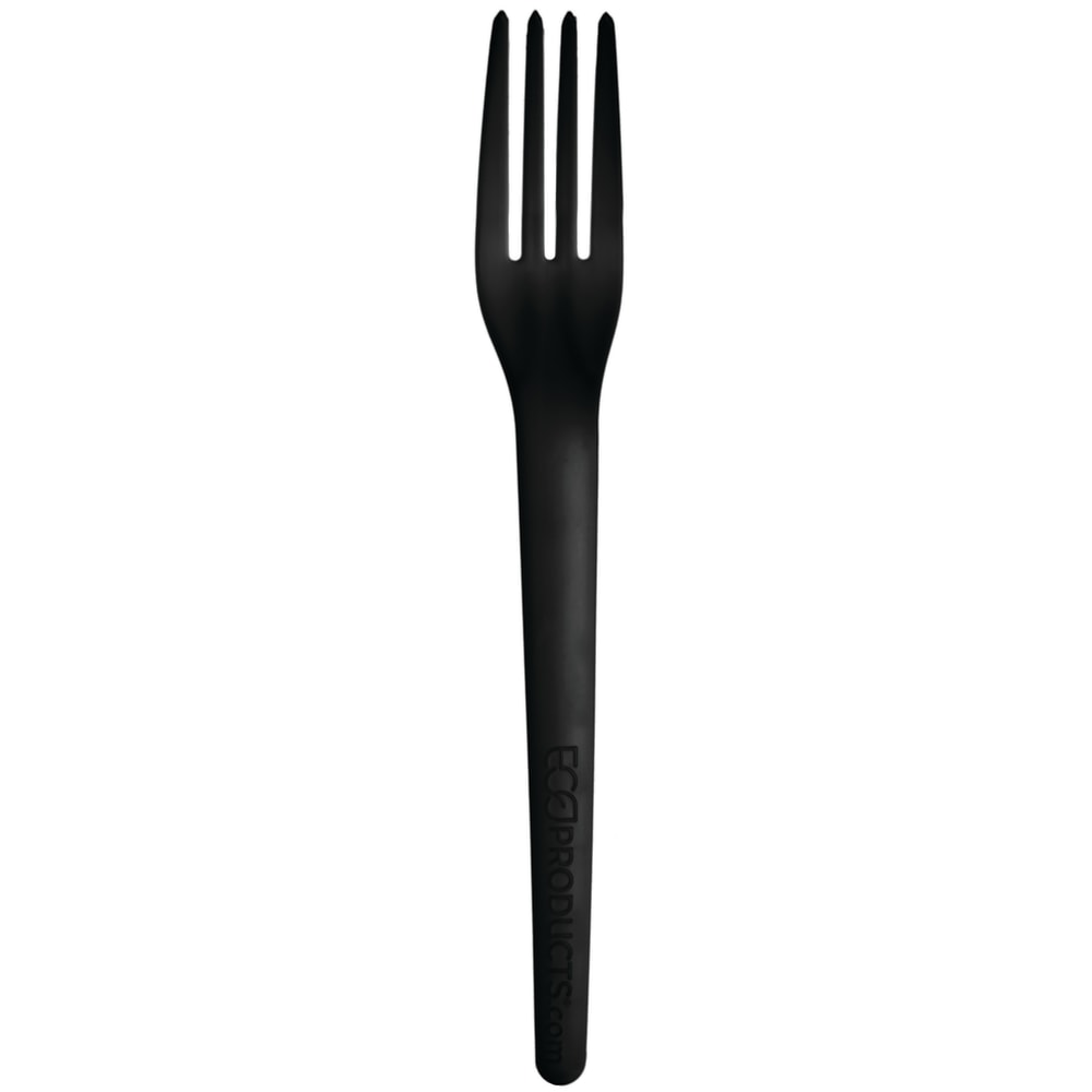 Eco-Products Plantware Dinner Forks, 7in, Black, Pack Of 1,000 Forks