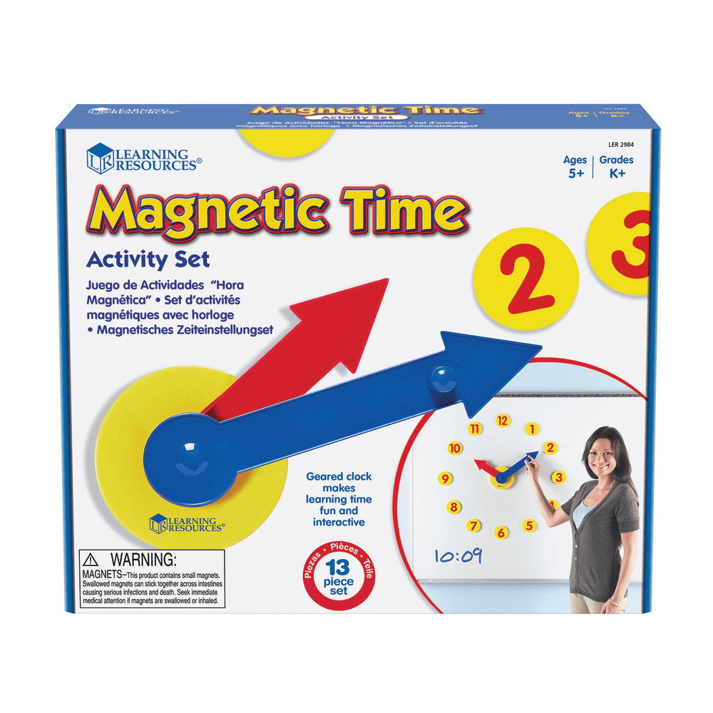 Learning Resources Magnetic Time Activity Set, Grades Pre-K - 8