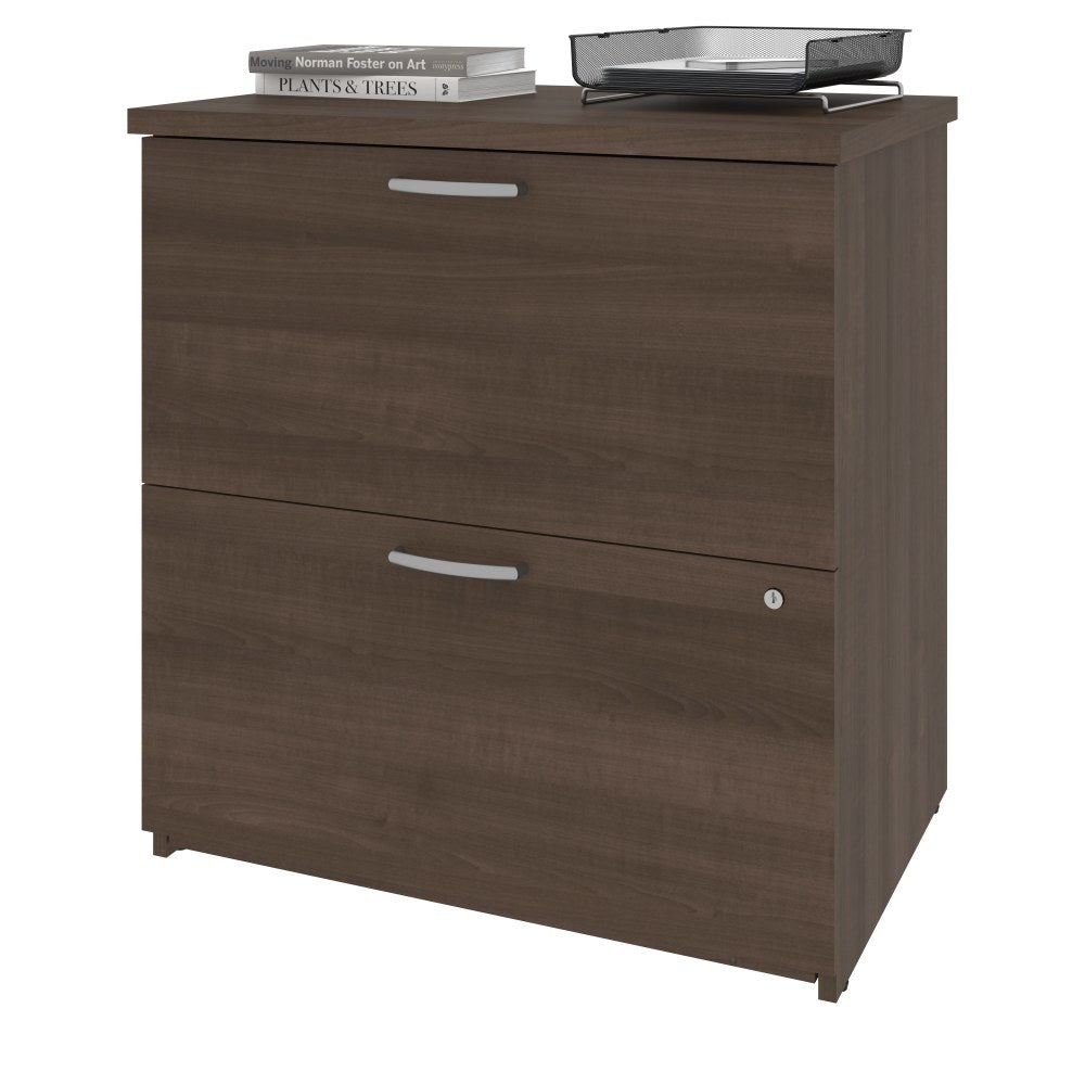 Bestar Universel 28-5/16inW x 19-5/8inD Lateral 2-Drawer File Cabinet, Antigua