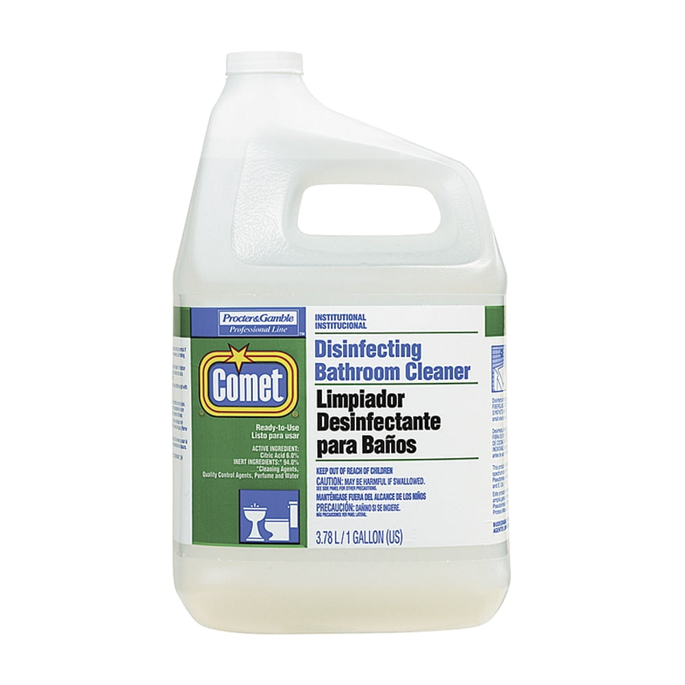 Comet Disinfecting Bathroom Cleaner, 128 Oz Bottle, Case Of 3